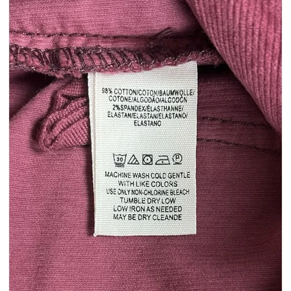 Free People Take Me Out Mulberry Corduroy Jumpsuit 6 Zip Front Utility Boho $148 - Picture 10 of 13